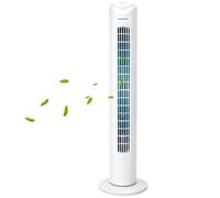 Aigostar Ventilateur Colonne Silencieux 81CM, 3 Vitesses,Oscillation 70°, Minuteur 2H, Blanc,Ventilateur Tour Puissant 45W,Économique pour Salon Bureau Chambre -Benson White