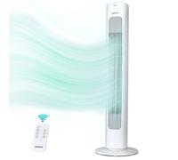 Aigostar Ventilateur Colonne Silencieux,Télécommande,50 W, 3 Vitesses et 3 Modes,Oscillation 70°,Ventilateur avec Minuterie 7H