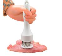 Aiguille attendrisseur de viande - 21 broches - Outil de cuisson en acier inoxydable - Accessoire de cuisine professionnel - Pour griller du porc, du bœuf, du poulet