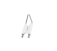 Aiguille d'allumage à double broche de type H pour brûleur à huile usée - Kit d'électrode en céramique de rechange pour barbecue à gaz 51 mm pour filetage M10 (B)