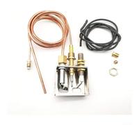 Aiguille d'allumage gaz cheminée chauffage pièce de rechange en acier inoxydable brûleur pilote kit de montage avec thermocouple de 900 mm pour foyers à gaz propane et appareils de chauffage, kit