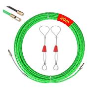 Aiguille Electricien 20 m, Tire Fils Electrique, Ressort Rétractable, Spirale Rétractable,Tire Fil, Ressort Pour Câbles et Installations Electriques (3,0 mm - 20 m)