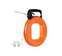 Aiguille Electricien 60,96m Tire Fils Electrique Fibre de Verre Avec Boîtier Poignée