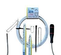 Aiguille Électricien Plate EasyGrip - Kit 2 Aiguilles 3m + Aimant Magnétique - Passe Câble Placo Cloison Faux Plafond - Tire Fil Plat Flexible Ultra-Résistant - Passe Gaine Combles - Made In France
