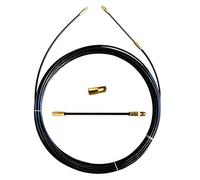 Aiguille tire-fils en perlon noir Ø 4 mm, 15 mètres, avec terminaux interchangeables