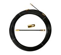 Aiguille tire-fils - STAK - Nylon noir - 4 mm - 20 mètres - Terminaux interchangeables