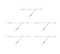 Aiguilles D'horloge Ultra Longues Tige Longue Argentée | Design Moderne et Minimaliste, Installation Facile DIY, Compatible Mouvement Quartz, pour Salon et Atelier