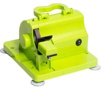 Aiguiseur De Ciseaux Professionnel, Affûteur De Couteaux Automatique Avec Guide D'angle De Précision, Vitesse 4 500 Tr/min, Base D'aspiration Stable For Ciseaux Et Couteaux De Cuisine(Green)
