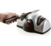 Aiguiseur de couteaux électrique, 40 W, 2 Meules, Meulage et Polissage, Gris / Noir