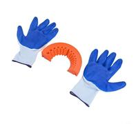 Aiguiseur de forets avec gants Orange Noir (orange) | 16 têtes de meulage, pour des tâches polyvalentes en bois et métal, fonction meuleuse d'angle, rangement compact