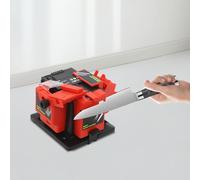 Aiguiseur de forets - Mini outil d'affûtage électrique - Précision 180 grains - Pour forets hélicoïdaux - Pour burins/ciseaux à bois - Atelier et industrie - Plastique - Rouge