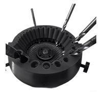 Aiguiseur de perceuse, 3/32 à 1/2", outil multifonction pour meuleuse d'angle, dispositif de polissage efficace, construction en plastique pour atelier et projets de bricolage (noir)