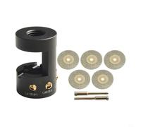 Aiguiseur d'électrode en tungstène - Outil de soudage TIG - Fente multi-angle - Corps en aluminium CNC pour outils rotatifs - Comprend des disques de meulage de rechange
