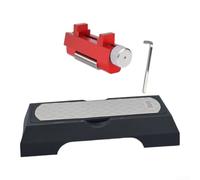 Aiguiseur double face avec guide d'angle pour couteaux de cuisine - Outil réglable en alliage pour le travail du bois et le garage 22,5 cm (modèle standard)