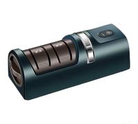 Aiguiseur électrique USB rechargeable 3 niveaux diamant roue ABS | La meule diamant à 3 étapes offre un affûtage grossier, moyen et fin pour les couteaux de cuisine et de fruits.