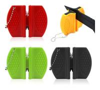 Aiguisoir de cuisine portable 4PCS, mini aiguisoir de poche pour couteaux épais et fins, adapté à la randonnée, au camping ou au barbecue en plein air.