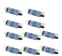 Aihasd 10 pièces LM393 Module de barrière infrarouge Obstacle Évitement Capteur de détection Reconnaissance de lignes noir et blanc Distance réglable Interrupteur photoélectrique