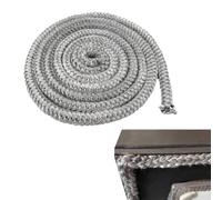 Aihoom Joint d'Étanchéité pour Cheminée et Poêle à Bois, Corde de Joint en Fibre de Verre, 6mm x 3m, Haute Température, Autocollant, Pour Insert Cheminée et Porte Vitre, Compatible avec Poêle à Granul