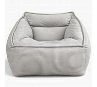 Aiire Canapé pouf de salon de luxe XXL - 100 x 100 x 80 cm - Fauteuil géant moderne design en velours côtelé Premium - Bean Bag Chair avec rembourrage inclus pour adulte ou décoration de chambre