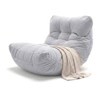 Aiire Fauteuil Pouf Exterieur Moderne - Pouffe Géant XXL Adulte ou Ado avec Remplissage pour Jardin et Piscine - Gros Bean Bag XXL ou Coussin de Sol Gris Clair