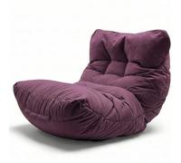 Aiire Fauteuil Pouf Salon Moderne - Pouffe Géant XXL Interieur Adulte ou Ado avec Remplissage pour Décoration de la Chambre - Gros Bean Bag ou Coussin de Sol Violette