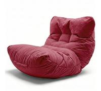 Aiire Fauteuil Pouf Salon Moderne - Pouffe Géant XXL Interieur Adulte ou Ado avec Remplissage pour Décoration de la Chambre - Gros Bean Bag ou Coussin de Sol Rouge