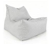Aiire Pouf Exterieur Géant Moderne - Fauteuil Pouffe Salon XXL avec Remplissage pour Décoration Chambre et Jardin - Bean Bag Chair Adulte ou Ado - Coussin de Sol Gris