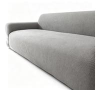 AIJUSSS Housse de canapé avec accoudoirs en Velours côtelé imperméable | Housses de canapé lavables,haute élasticité,résistantes à l'usure,antidérapantes,Type générique(C-dark gray,190-230cm)