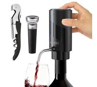 AIKARO - Aérateur-Verseur de vin électrique Rechargeable Décanter automatique, avec Tire-bouchon et Bouchon Vacuum (Ensemble)