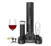 AIKARO - Ouvre-bouteilles de vin électrique Tire-bouchon électronique automatique, Rechargeable (Ensemble de Base)