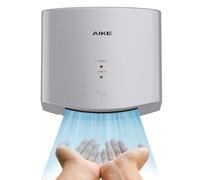 AIKE Air Wiper Sèche-Mains Compact, Séchage Rapide, 1400W 220V, Branchez & Utilisez, sans Papier & sans Contact pour Sanitaires Publics, AK2630S (Argent)