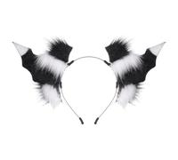 Aile de chauve-souris en peluche élégante, cornes du diable, cerceau pour cheveux, accessoire de tête léger adapté à Halloween et jeux de rôle