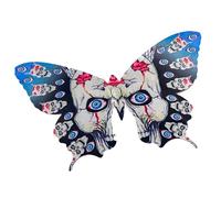 Ailes de chauve-souris squelette d'horreur avec sangles réglables, accessoires de costume réalistes d'Halloween pour fêtes et mascarades, ailes squelette de clown effrayantes, diable réaliste avec