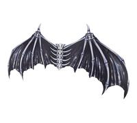 Ailes de Cosplay Célébration Halloween Diable Pliables en Non-tissé Noir | Garçon et Filles et Adolescents, Style Créatif Réaliste, Fêtes Masquées, Accessoires Légers et Pratiques