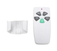 Ailgely Variateur de Lumière pour Ventilateur de Plafond, Télécommande Remplacement, Blanc, avec Support Mural Facile D'accès, pour Ventilateurs Harbor Breeze