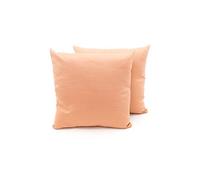 Ailime Paire de coussins ameublement rembourrés Tissu ottoman en uni couleur saumon 05 40x40 Salmone 05