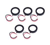 AILOVA 5 Pcs Accessoires pour Humidificateur Ultrasons 1.70 M D25mm 25mm Capteur Piézoélectrique Humidificateur Atomiseur en Céramique Mist Maker Transducteur