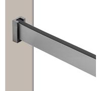 AILZCFX Tringle de penderie en métal brossé, Barre de penderie pour Suspendre des vêtements, Tringle à vêtements pour vestiaire, Tringle à vêtements pour Organisateur de Placard Robuste (Gris, 120 c