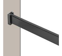 AILZCFX Tringle de penderie en métal brossé, Barre de penderie pour Suspendre des vêtements, Tringle à vêtements pour vestiaire, Tringle à vêtements pour Organisateur de Placard Robuste (Noir, 120 c