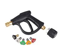 Aim Tools Pistolet de Nettoyeur Haute Pression avec 5 Buse de Pulvérisation, Pistolet de Lavage à Jet de Voiture avec Connecteur Rapide 1/4" et Coupleur M22 14mm Compatible avec Kärcher
