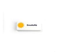 Aimant Bloc Rectangle PICTOS MÉTÉO ENSOLEILLÉ 55MM