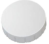 Aimant circulaire solide, 24 mm, 0,6 kg, force d'adhérence : 10 pièces, couleur blanche. Lot de 24 pièces