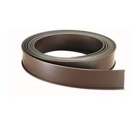 Aimant de fenêtre magnétique - Franken - Profil C - 1000x20 mm - Marron - Étiquette blanche 1 m