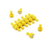 First4magnets F4msy-12 Aimant Bureau/Frigo 12 Mm X Hauteur 21 Mm Jaune Paquet De 12