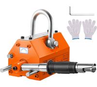 Aimant de levage Aimant de grue (capacité de charge 600 kg, force de traction 1500 kg, -40 à 80 ℃), 12 pcs. Aimants Levage manuel à fourche Lève-personne magnétique Levier magnétique Jaune Neodymium L