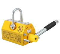 Aimant de levage - Aimant de levage permanent - Capacité de charge de 400 kg - Levier de déclenchement - Usage intensif - Pour tôles d'acier/grue
