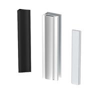 Aimant de porte de douche - Cadre de porte en U avec gâche en métal et aimant pour portes de douche en verre de 0,3 cm, 5/32", 3/16" et 0,6 cm d'épaisseur