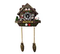Aimant de réfrigérateur 3D en forme d'horloge coucou autri - Cadeau souvenir et collection - Décoration de maison et de cuisine - Aimant de réfrigérateur autrichien à Vienne