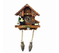 Aimant de réfrigérateur 3D style horloge coucou Suisse Souvenir touristique Décoration de réfrigérateur Autocollant magnétique peint à la main Artisanat