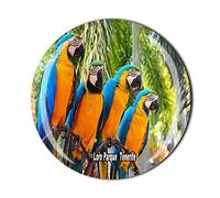 Aimant de réfrigérateur Spain Loro Parque Tenerife - En cristal - Souvenir touristique - Cadeau de collection